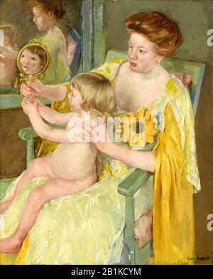 Mary Cassatt, Mutter und Kind, Gemälde, ca. 1905 Stockfoto