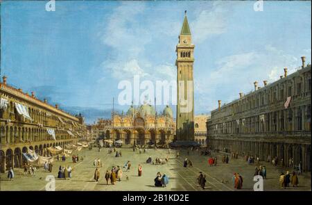 Canaletto, Gemälde, Piazza San Marco, Venedig, 1725-1729 Stockfoto