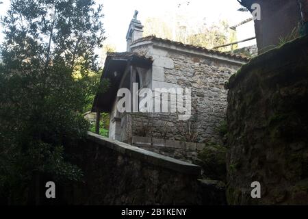 Ribadesella (auf Asturisch, Ribeseya) ist ein rat der autonomen Gemeinschaft des Fürstbistums Asturien. Er begrenzt im Norden mit dem Cantabri Stockfoto