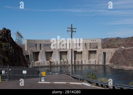 Parker Dam am am Colorado River, Arizona California Stockfoto