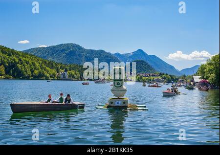 Narzissenfest, Parade am Grundlsee, Bad Aussee, Ausseerland, Salzkammergut, Styria, Österreich Stockfoto