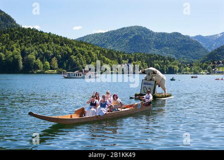 Narzissenfest, Parade am Grundlsee, Bad Aussee, Ausseerland, Salzkammergut, Styria, Österreich Stockfoto