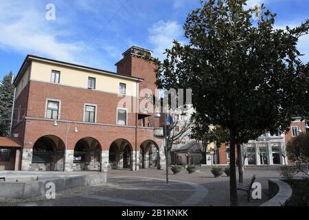 Mailand, Italien Coronavirus in Rescaldin zwei Bewohner testen positive Corovavirus (Covid19) wurden im Krankenhaus von Legnano Auf dem Foto hospitalisiert: Gemeinde Rescaldina Stockfoto