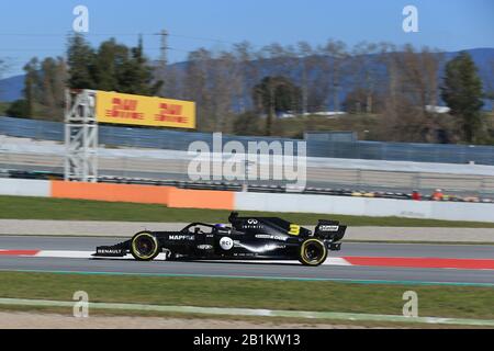 Februar 2020; Circuit De Barcelona Catalunya, Barcelona, Katalonien, Spanien; Formel-1-Vorsaisontests Zwei; Renault Sport F1 Team, Daniel Ricciardo Stockfoto