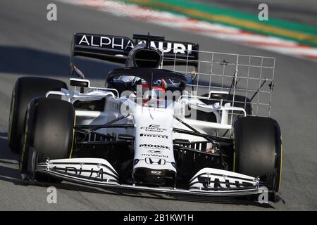 Februar 2020; Circuit De Barcelona Catalunya, Barcelona, Katalonien, Spanien; Formel-1-Vorsaisontests Zwei; Scuderia AlphaTauri Honda, Pierre Gasly Stockfoto