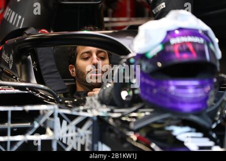 Februar 2020; Circuit De Barcelona Catalunya, Barcelona, Katalonien, Spanien; Formel-1-Vorsaisontests Zwei; Renault Sport F1 Team, Daniel Ricciardo Stockfoto