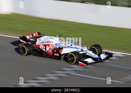 Februar 2020; Circuit De Barcelona Catalunya, Barcelona, Katalonien, Spanien; Formel-1-Vorsaisontests Zwei; Rokit Williams Racing, George Russell Stockfoto
