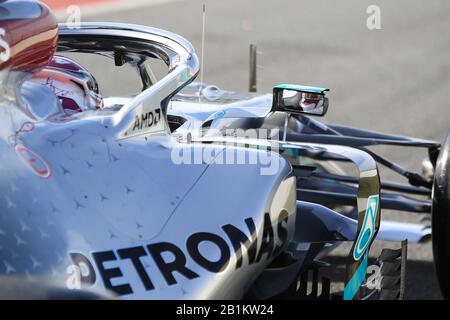 Februar 2020; Circuit De Barcelona Catalunya, Barcelona, Katalonien, Spanien; Formel-1-Vorsaisontests Zwei; Mercedes AMG Petronas F1, Lewis Hamilton Stockfoto