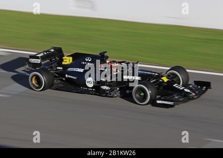 Februar 2020; Circuit De Barcelona Catalunya, Barcelona, Katalonien, Spanien; Formel-1-Vorsaisontests Zwei; Renault Sport F1 Team, Esetban Ocon Stockfoto