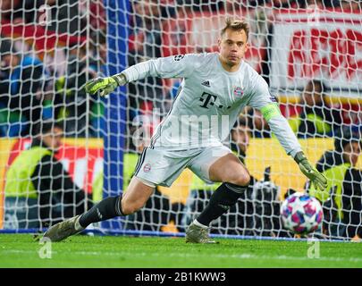 Champions League, Chelsea-München, London, 25. Februar 2020. Manuel NEUER, FCB 1 FC CHELSEA - FC BAYERN MÜNCHEN 0-3 UEFA Football Champions League, London, 25. Februar 2020, Saison 2019/2020, Runde der letzten sechzehn, FCB, Bayern, München © Peter Schatz / Alamy Live News Stockfoto