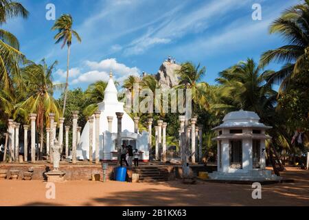 Ambarthale Dagoba in Sri Lanka, Meditationsrock, Mihintale, Sri Lanka, Stockfoto