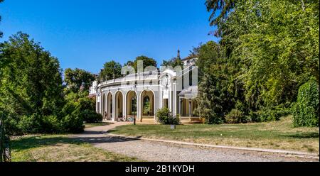 Vichy Kurstadt. Célesting Spring (Quelle der Celestins), Departement Allier, Auvergne Rhone Alpes, Frankreich Stockfoto