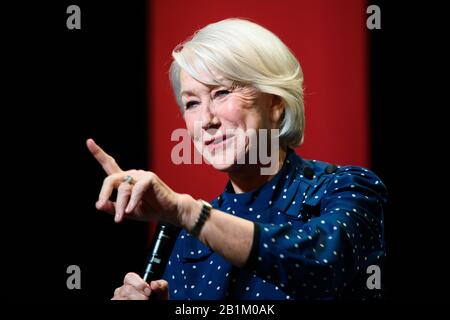 26. Februar 2020, Berlin: 70. Berlinale, Ehrerbietung der Berlinale: Schauspielerin Helen Mirren. Das Internationale Filmfestival findet vom 20.02. Bis 01.03.2020 statt. Foto: Gregor Fischer / dpa Stockfoto