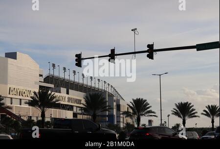 Der Historische Daytona Speedway. Stockfoto
