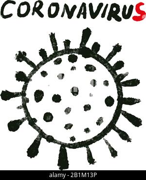 Ansteckender Coronavirus-Ausbruch. Coronavirus in China: Infektion Coronavirus 2019-nCoV . Stockfoto