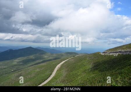 Klettern am Whiteface Mountain in den Adirondacks, New York Stockfoto