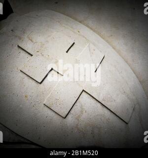 Denkmal für die Opfer der 1944er nazi-schlachter, Bron Fort Park, Bron, Frankreich Stockfoto