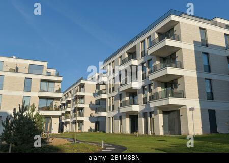 Wohnungssiedlung "5 Morgen", Clayallee, Dahlem, Berlin, Deutschland Stockfoto