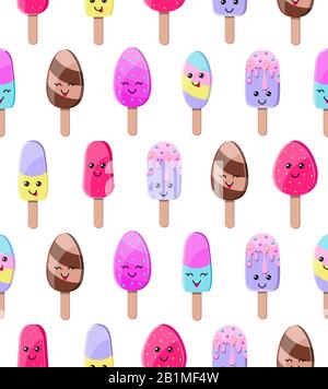 Muster mit Eiscreme Stock Vektor
