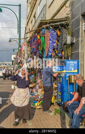 Ramschladen, Wochenmarkt, Drusendorf Daliyat al-Karmel, Karmelgebierge, Israel Stockfoto