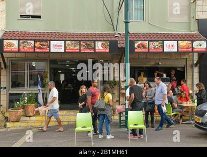 Restaurant, Drusendorf Daliyat al-Karmel, Karmelgebierge, Israel Stockfoto