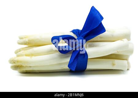 Spargel isoliert auf weißem Hintergrund Stockfoto
