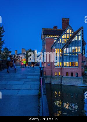 Jerwood Bibliothek Trinity Hall College der Universität Cambridge. 1998 Architekten Freeland Rees Roberts abgeschlossen. David Unwin Award 2004. Stockfoto