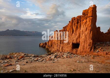 Red Rocks Beach, Italien, Sardegna, Arbatax Stockfoto