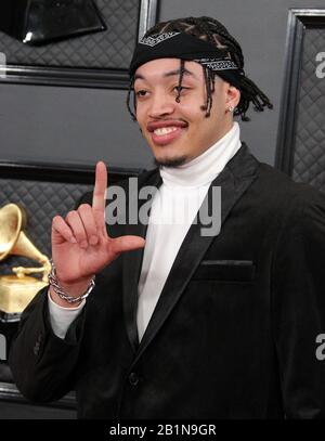 The 62nd Annual GRAMMY Awards Arrivals 2020 Held at the Staples Center in Los Angeles California. Mit: Lonr Where: Los Angeles, Kalifornien, Vereinigte Staaten Wann: 26. Januar 2020 Kredit: Adriana M. Barraza/WENN Stockfoto