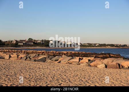 Beach, Dennisport, Dennis Port, Nantucket Sound, Dennis, Cape Cod, Massachusetts, Neuengland, USA Stockfoto