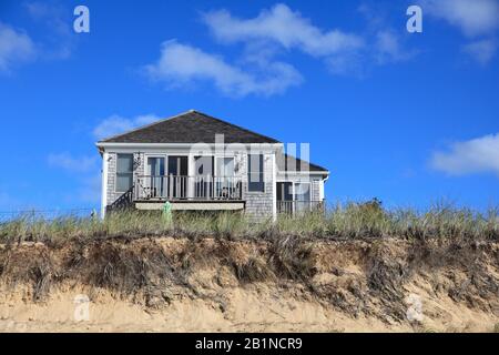 Beach House, Dennisport, Dennis Port, Nantucket Sound, Dennis, Cape Cod, Massachusetts, Neuengland, USA Stockfoto