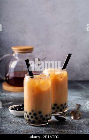 Milchblasentee Stockfoto