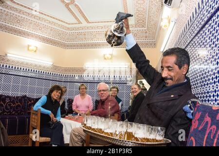 Rabat traditionelle marokkanische Mahlzeit, Marokko Stockfoto