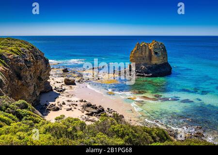 Eagle Rock Marine Sanctuary am Aireys Inlet, Victoria, Australien Stockfoto