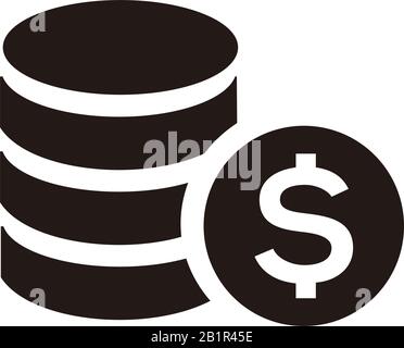 Dollarzeichen, Dollarzeichen, Vektorgrafiken für Grafik- und Webdesign. Stock Vektor