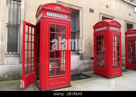 London Telefonzelle. London Landmarks - rote Telefonzelle. Stockfoto