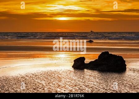 Sonnenuntergang an der Küste von Broome, Australien, Western Australia Stockfoto