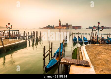 Venedig am frühen Morgen, Italien, Venedig Stockfoto