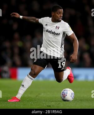 Fulhams Ivan Cavaleiro während des Sky Bet Championship Matches in Craven Cottage, London im Einsatz. Stockfoto