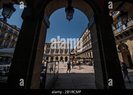 Plaza Mayor de San Sebastián, País Vasco Stockfoto