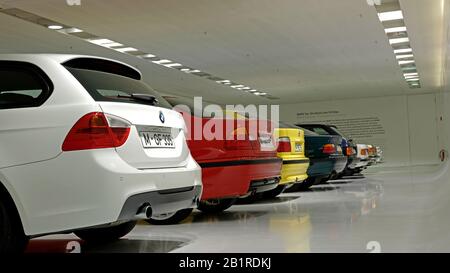 BMW 3er im Museum Stockfoto