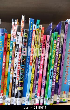 Kinderbibliothek, Saltcoats, North Ayrshire, Schottland. Stockfoto