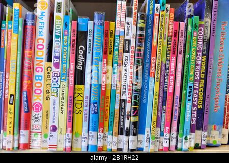 Kinderbibliothek, Saltcoats, North Ayrshire, Schottland. Stockfoto