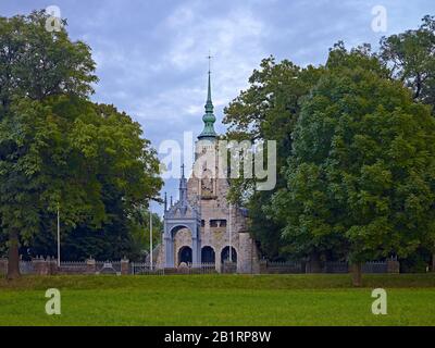 Gustav Adolf Memorial in Lützen, Burgenlandkreis, Sachsen-Anhalt, Deutschland, Stockfoto