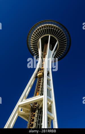The Seattle Space Needle in Googie Architecture Style, Seattle, Washington, USA, Stockfoto