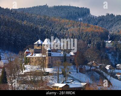 Schloss Elgersburg in Elgersburg bei Ilmenau, Thüringen, Deutschland, Stockfoto