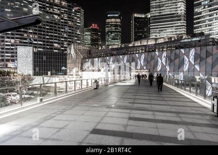 IFC Mall, Nachtaufnahme, Lujiazui, Pudong, Shanghai, China Stockfoto