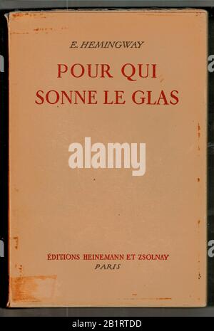 Für die die Glockenmaut, ein Buch von Ernest Hemingway, 1948, Frankreich Stockfoto
