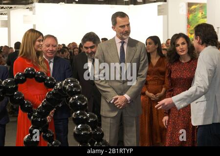 Die spanischen Könige besuchen die Arco-Messe Los Reyes de España visitan la feria de Arco Antonio Navia / Cordon Press Cordon Press Stockfoto