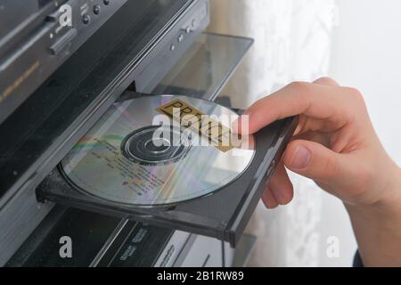 CD-Player, CD, Musik, Symbolfoto Stockfoto